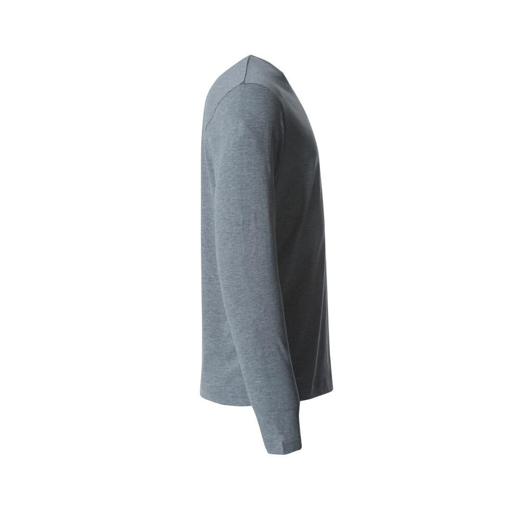 Basic-T L/S - Grey Melange - Image 4