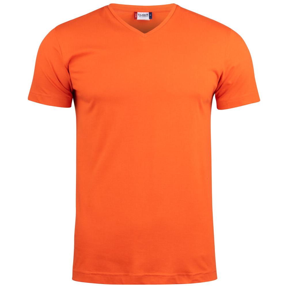 Basic-T V-neck - Blood Orange - Image 1