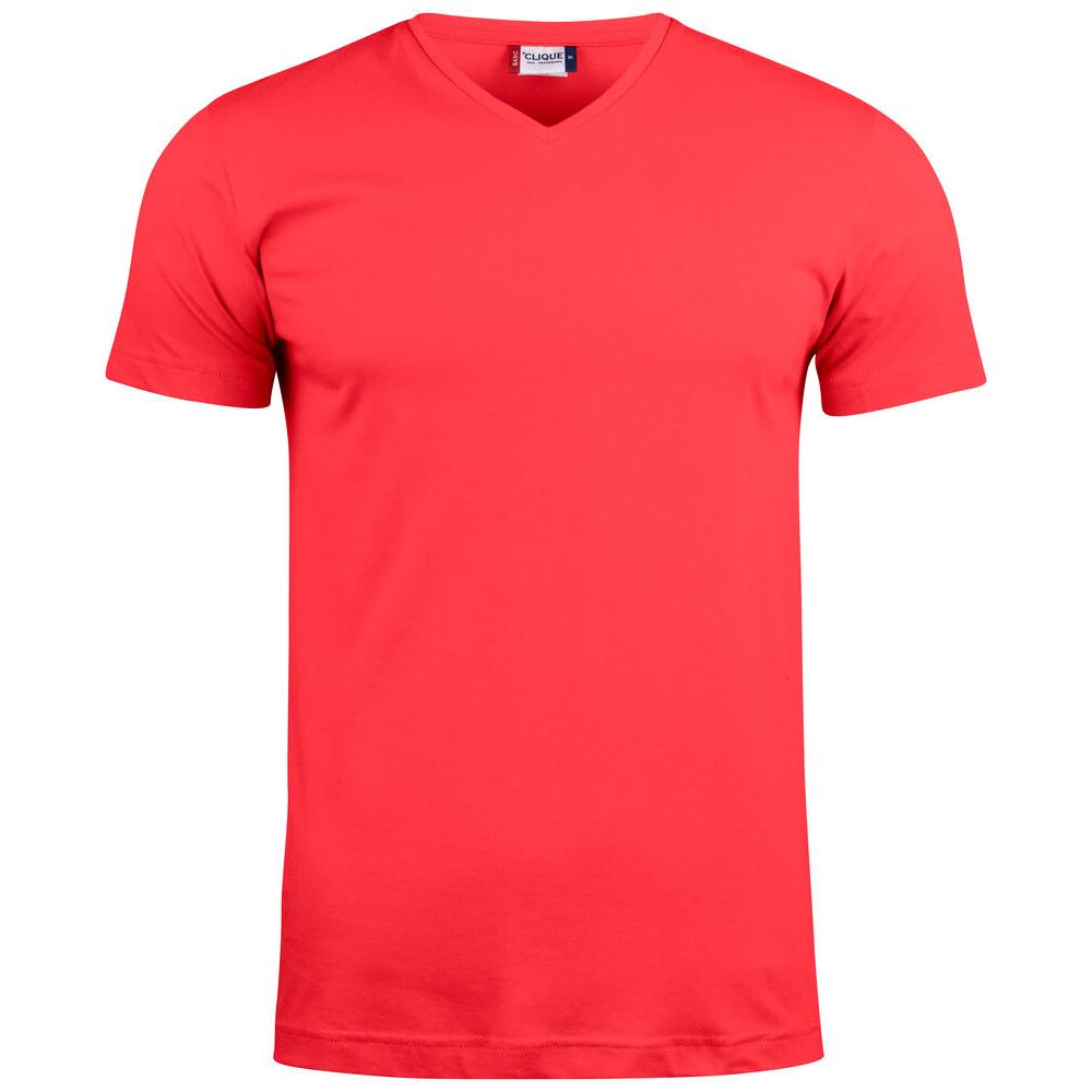 Basic-T V-neck - Red - Image 1