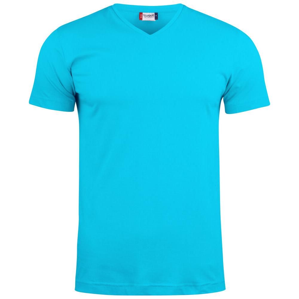 Basic-T V-neck - Turquoise - Image 1
