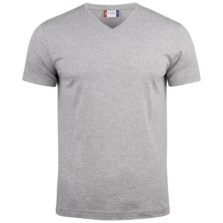 Basic-T V-neck - Grey melange - Image 1