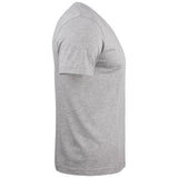 Basic-T V-neck - Grey melange - Image 4