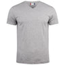 Basic-T V-neck - Grey Melange - Image 1