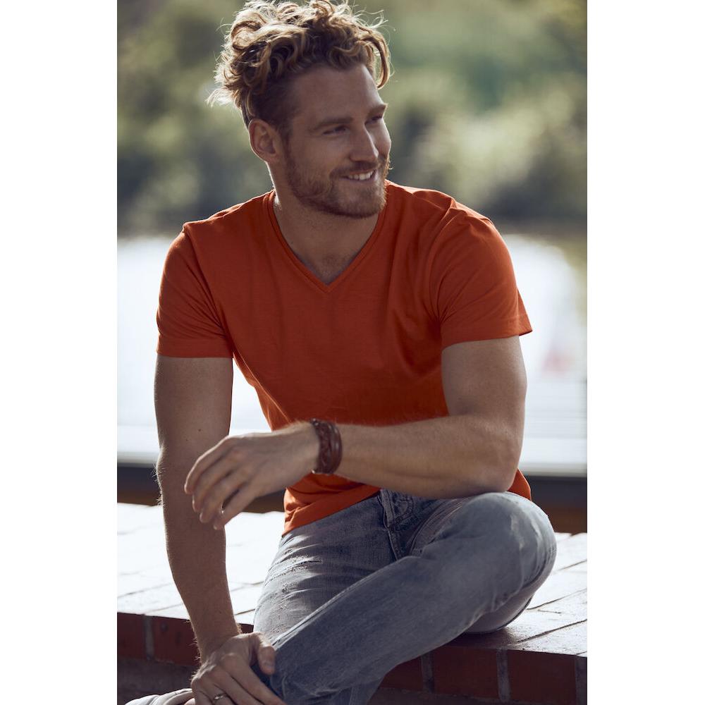 Basic-T V-neck - Black - Image 5