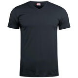 Basic-T V-neck - Black - Image 1