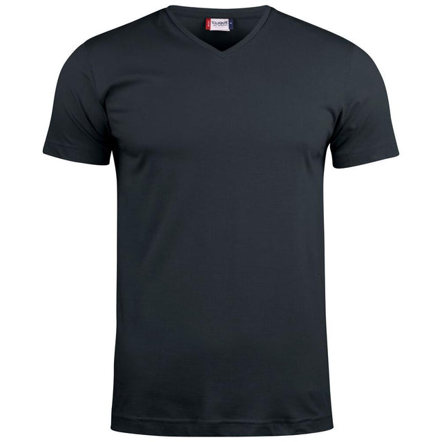 Basic-T V-neck - Black - Image 1