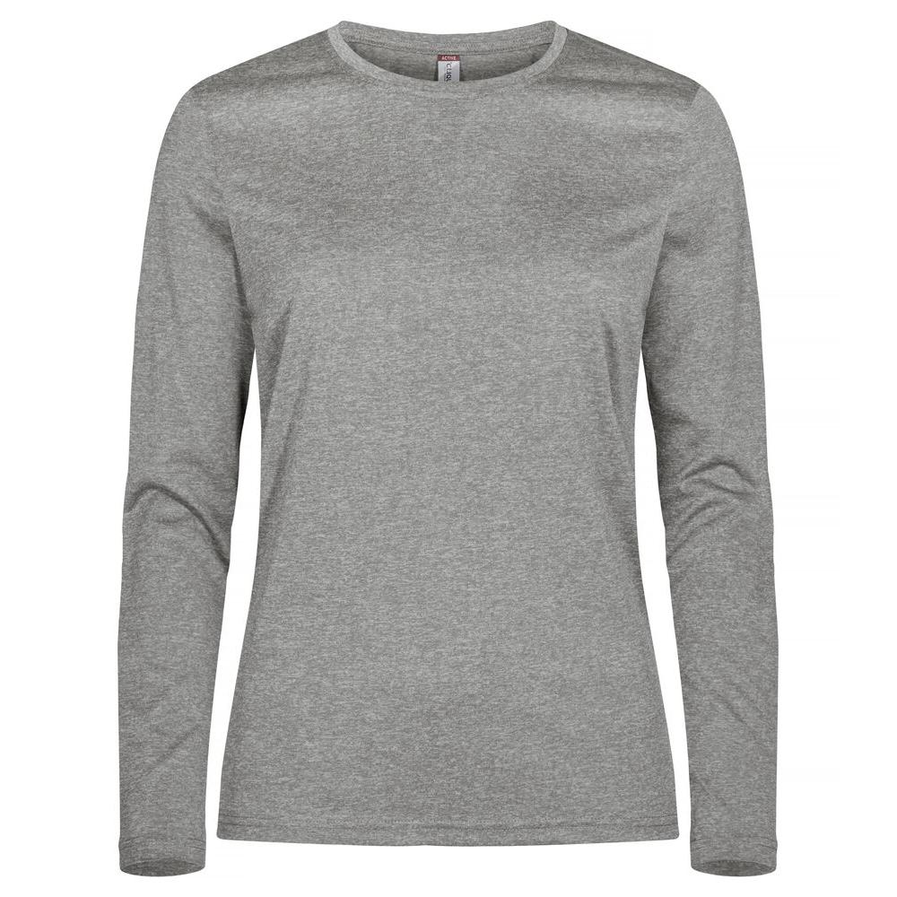 Basic Active-T L/S Women - Grey Melange - Image 1