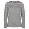 Basic Active-T L/S Women - Grey Melange - Image 1
