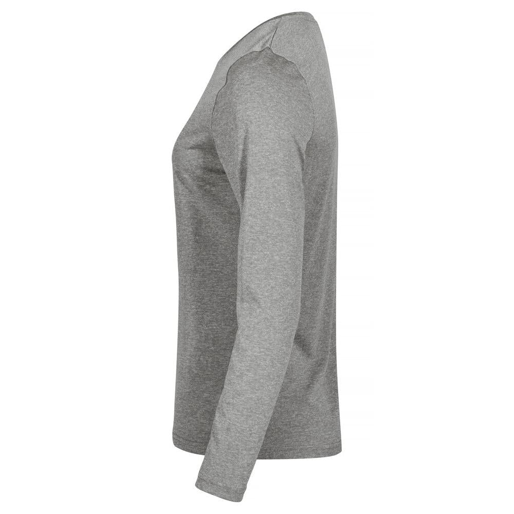 Basic Active-T L/S Women - Grey Melange - Image 3