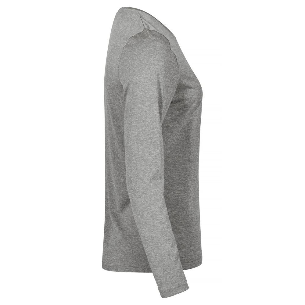 Basic Active-T L/S Women - Grey Melange - Image 4