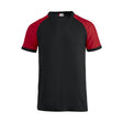 Raglan-T - Black/red - Image 1