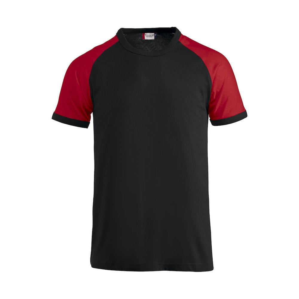 Raglan-T - Black/red - Image 1