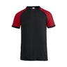 Raglan-T - Black/red - Image 1