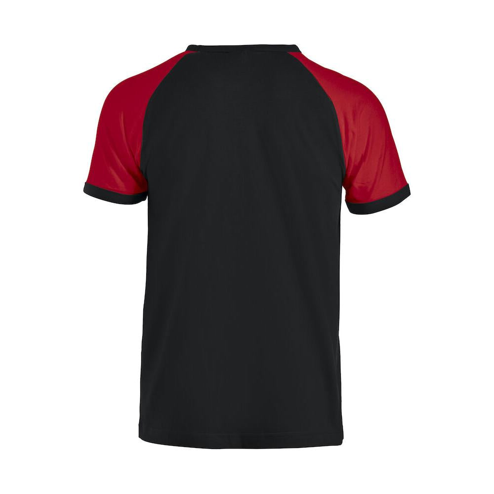 Raglan-T - Black/red - Image 2