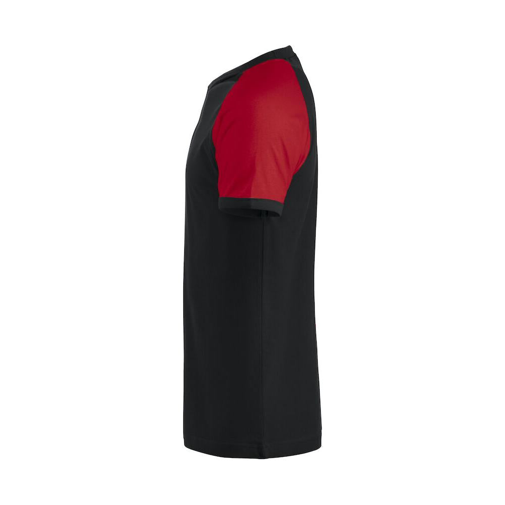 Raglan-T - Black/red - Image 3