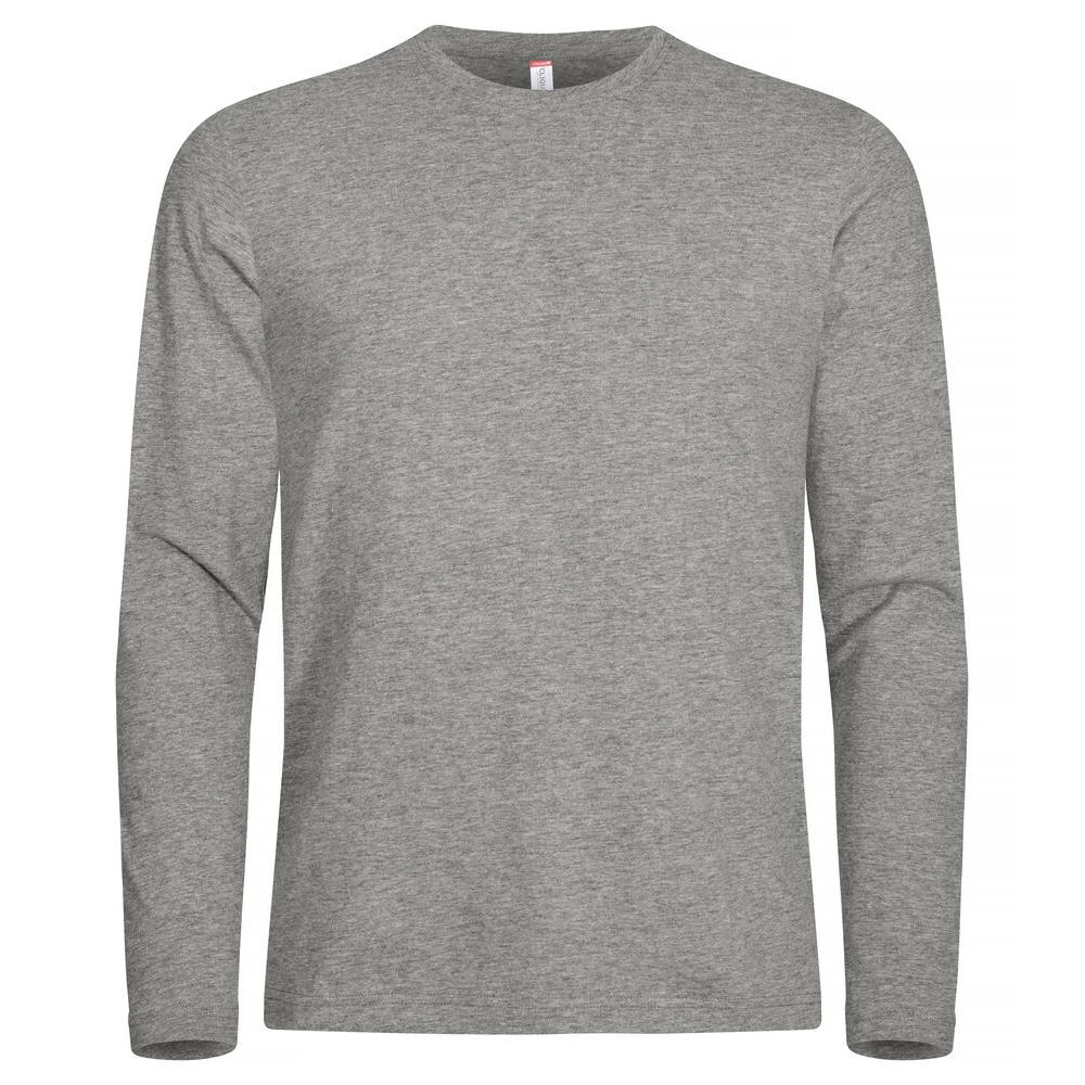 Premium Fashion-T L/S - Grey Melange - Image 1