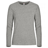Premium Fashion-T L/S Women - Grey Melange - Image 1