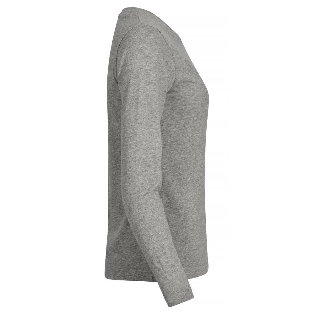 Premium Fashion-T L/S Women - Grey Melange - Image 4