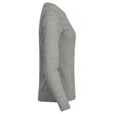 Premium Fashion-T L/S Women - Grey Melange - Image 4