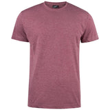 T-Shirt round neck - Bordeaux melange - Image 1