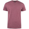 T-Shirt round neck - Bordeaux melange - Image 1