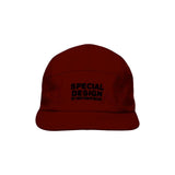 Five panel cap - Wine Red - Image 1