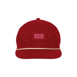 Flat dad cap - Red - Image 1