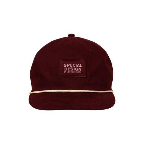 Flat dad cap - Wine Red - Image 1