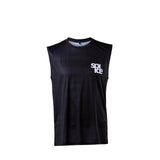 Sub. printed sleeveless tee - Black - Image 1