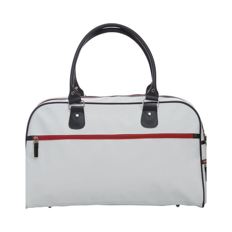 Weekend Bag - White/red/dark navy - Image 1