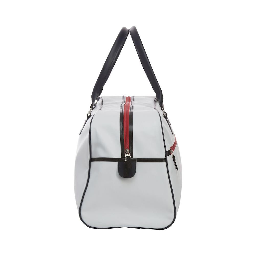 Weekend Bag - White/red/dark navy - Image 4