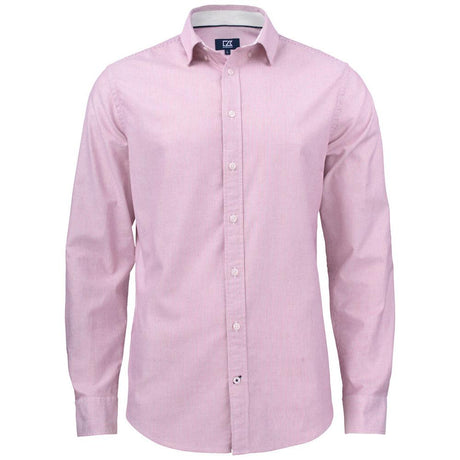 Belfair Oxford Shirt Men - Burgundy/White - Image 1