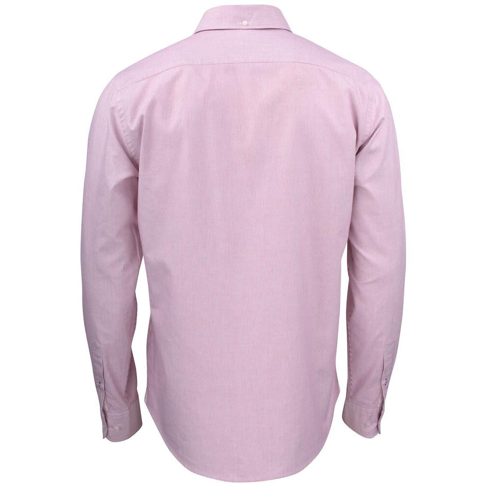 Belfair Oxford Shirt Men - Burgundy/White - Image 2