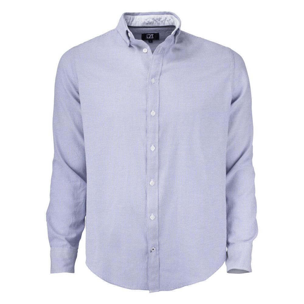 Belfair Oxford Shirt Men - French Blue/White Stripee - Image 1