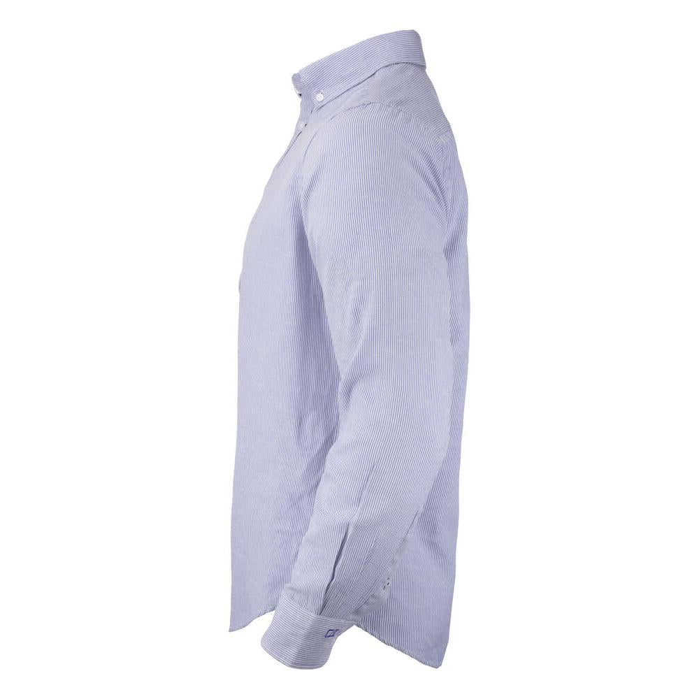 Belfair Oxford Shirt Men - French Blue/White Stripee - Image 3