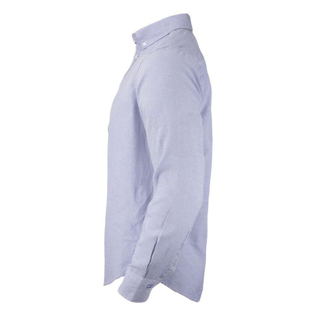 Belfair Oxford Shirt Men - French Blue/White Stripee - Image 3