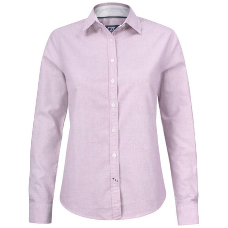 Belfair Oxford Shirt Women - Burgundy/White - Image 1
