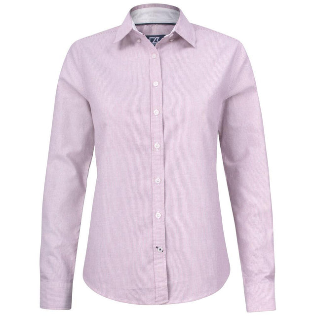 Belfair Oxford Shirt Women - Burgundy/White - Image 1