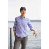 Belfair Oxford Shirt Women - Burgundy/White - Image 5