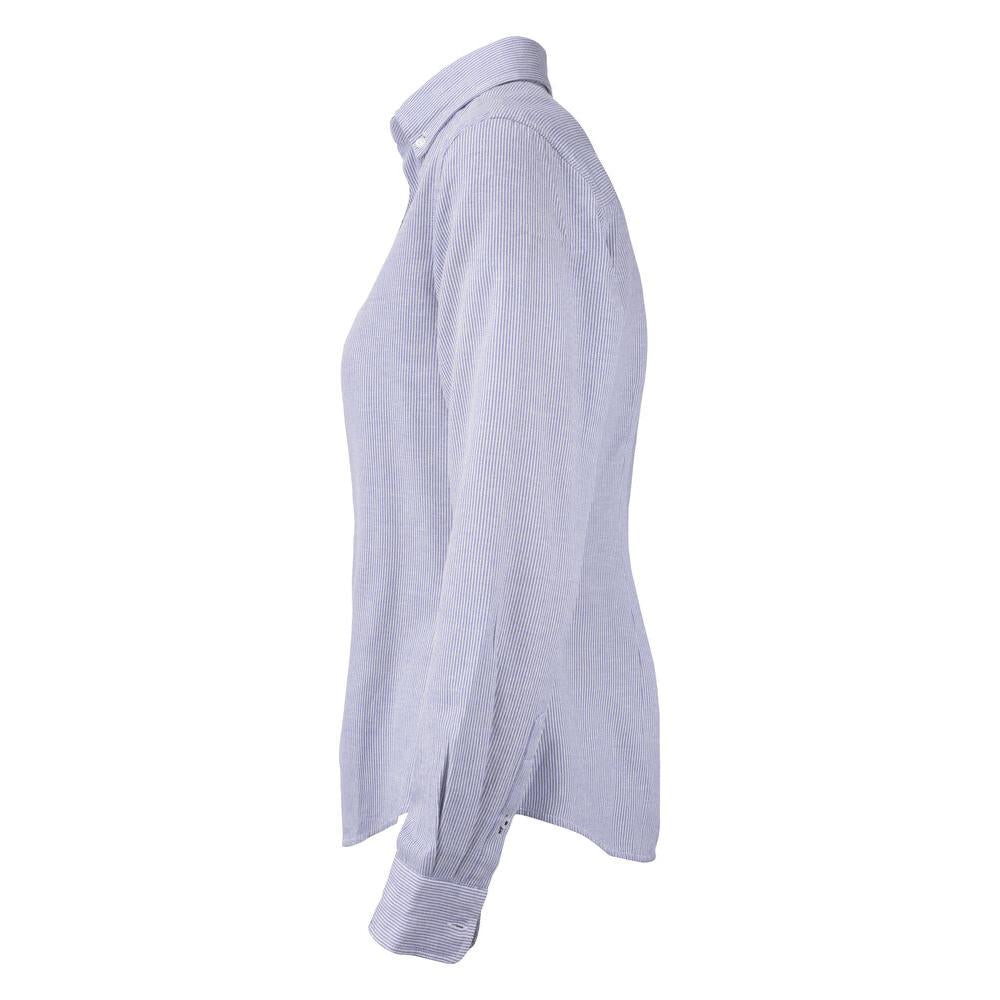 Belfair Oxford Shirt Women - French Blue/White Stripe - Image 3