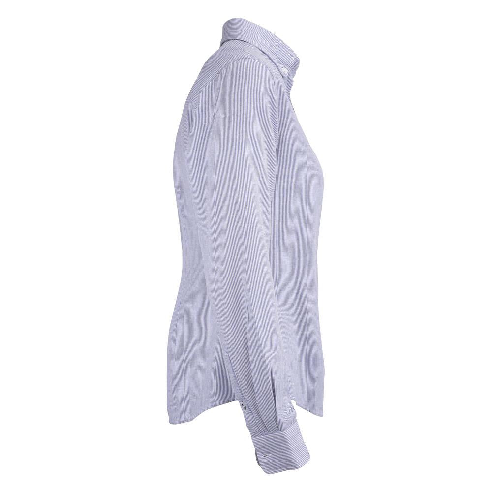 Belfair Oxford Shirt Women - French Blue/White Stripe - Image 4