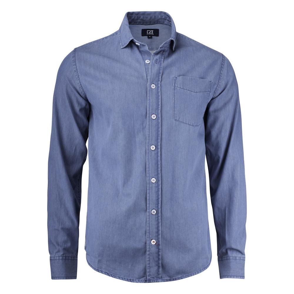 Ellensburg Denim Shirt Men - Denim Blue - Image 1
