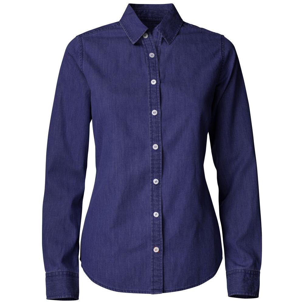 Ellensburg Denim Shirt Women - Dark Indigo - Image 1