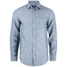 Summerland Linen Shirt Men - Denim Melange - Image 1