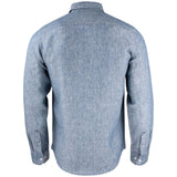 Summerland Linen Shirt Men - Denim Melange - Image 2