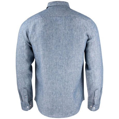 Summerland Linen Shirt Men - Denim Melange - Image 2