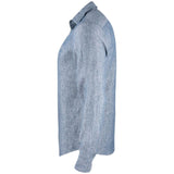 Summerland Linen Shirt Men - Denim Melange - Image 3