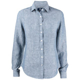 Summerland Linen Shirt Women - Denim Melange - Image 1