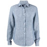 Summerland Linen Shirt Women - Denim Melange - Image 1