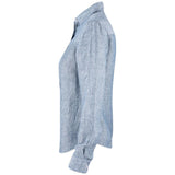 Summerland Linen Shirt Women - Denim Melange - Image 3